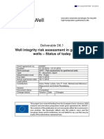 Well Integrity Risk Assessment in Geothermal Wells - Status of Today