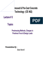 Prestress Design of Concrete Beam