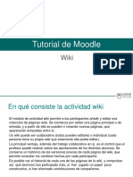 Tutorial Herramienta Wiki en Moodle