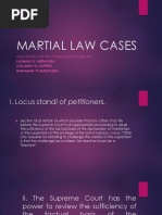 Martial Law Cases: Main Points For The Consolidated Cases of