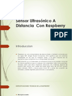 Sensor Ultrasónico A Distancia Con Raspberry