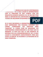 Plan Contigencia de Seguridad Ciudadana