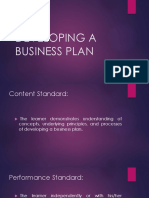 Developing A Business Plan