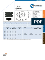 Slat Top Steel Chain: Uni 810 Single Hinge