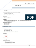 ZIC ATF-3 Material Safety Data Sheet