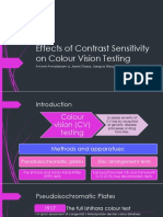 Effects of Contrast Sensitivity On Colour Vision Testing