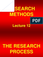 Research Methods - STA630 Power Point Slides Lecture 12