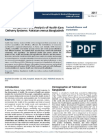 Comparison and Analysis of Health Care Delivery Systems Pakistan Versus Bangladesh