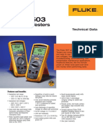 Insulation Testers: Technical Data