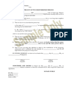 Joint Affidavit Sample