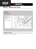 003-011 Rocker Lever Cover: Remove