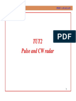 Tut2 Pulse and CW Radar: Radar Technology Prof. A.M.Allam