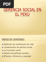 Gerencia Social en El Perú