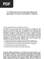 3.2 Obtención Del Circuito Equivalente Del Generador Síncrono-Monofásico y Trifásico