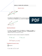 Matematicas Suma y Resta de Vectores