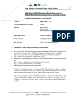 APS Bank - Pre-Contractual General Information Sheet (Home Loans) - 30.05.2017