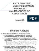 Bivariate Analysis: Relationships Between Variables and Measures of Association