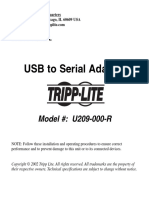 USB To Serial Adapter: Model #: U209-000-R