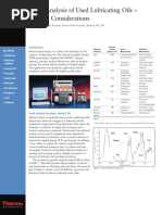 An 50731 FT IR Analysis of Used Lubricating Oils General Considerations