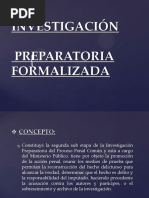 La Investigación Preparatoria Derecho Penal