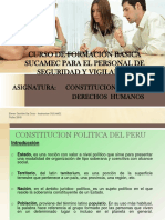 Curso Formacion Basica SUCAMEC Contitución Politica y Derechos Humanos 2015-2017