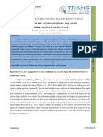 Effect of Friction Stir Welding Parameters On Impact Strength of The Az31 Magnesium Alloy Joints