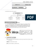 III Bim - 2do. Año - Guía 2 - Acelomados - Poríferos