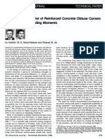 Strength and Behavior of Reinforced Concrete Obtuse Corners Under Opening Bending Moments