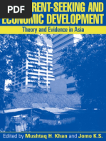 Mushtaq H. Khan, Kwame Sundaram Jomo-Rents, Rent-Seeking and Economic Development - Theory and Evidence in Asia-Cambridge University Press