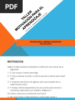 Taller Motivacion para El Aprendizaje