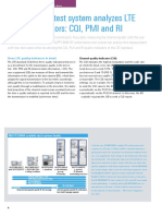 R&S®TS8980 Test System Analyzes LTE Quality Indicators: CQI, PMI and RI