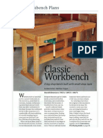 Classic Workbench Plans, Wood Archivist, Por Matthew Teague