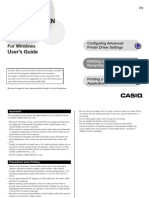 Printer Driver Casio Kl16H - En: User's Guide