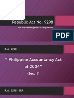 Republic Act No. 9298: and Implementing Rules and Regulations