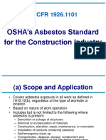 OSHA's Asbestos Standard For The Construction Industry