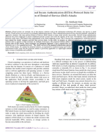 An Enhanced Cloud-Based Secure Authentication (Ecsa) Protocol Suite For Prevention of Denial-Of-Service (Dos) Attacks