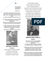 Poemas de Flavio Herrera, Jose Milla Vidaurre, Enrique Gomez Carrillo, Jose Batres Montufar