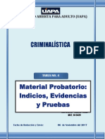 4-Criminalística, Tarea 4.1-Material Probatorio (E)