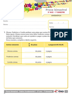 Ensino Fundamental Provas Bimestrais 2017 5o Ano Prova Bimestral 1 Matematica