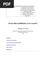 Desarrollar Habilidades en La Escuela (Philippe Perrenoud)