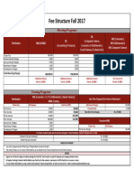 Fee Structure Fall2017