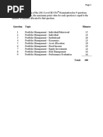 Level III Essay Questions 2011