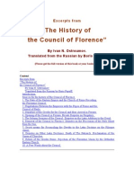 Excerpts From "The History of The Council of Florence" by Ivan N. Ostroumov. Translated From The Russian. by Boris Popoff.