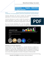 Concrete Admixtures - Types, Selection, Properties and Applications