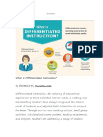 Differetiated Instruction Strategi