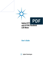 Agilent U1731C, U1732C, and U1733C Handheld LCR Meter: User's Guide