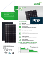 Ficha Tecnica Panel Solar Jinko280Wp