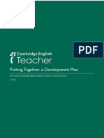 Putting Together A Development Plan: CPD and The Cambridge English Teaching Framework: Guide For Teachers (3 of 4)