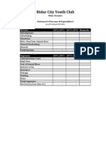 FInancial Statement FOrmat