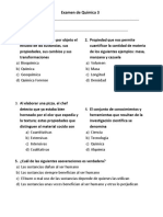 Examen de Química 1